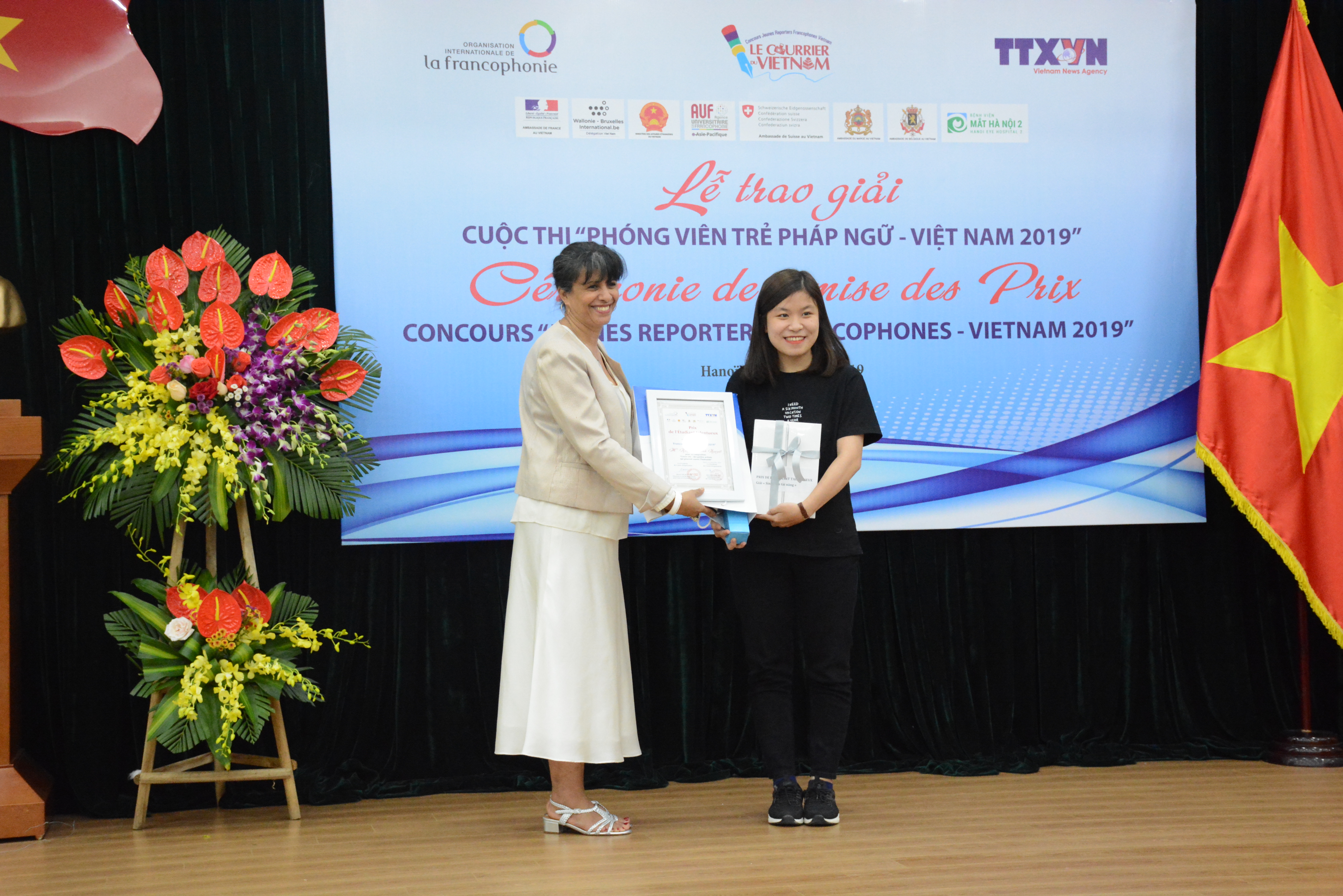 Trao giải cuộc thi “Phóng viên trẻ Pháp ngữ-Việt Nam 2019”