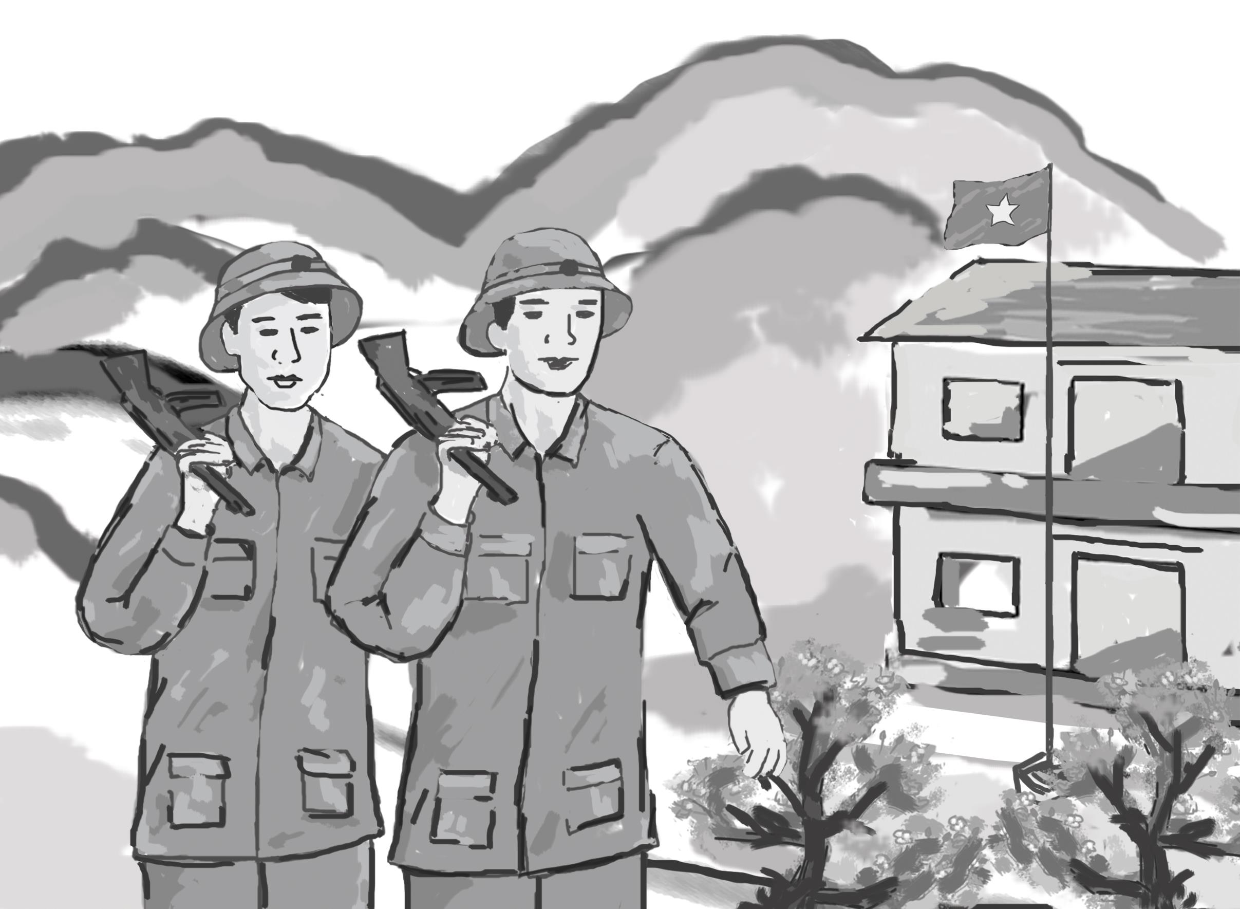 Ngày đầu làm chiến sĩ