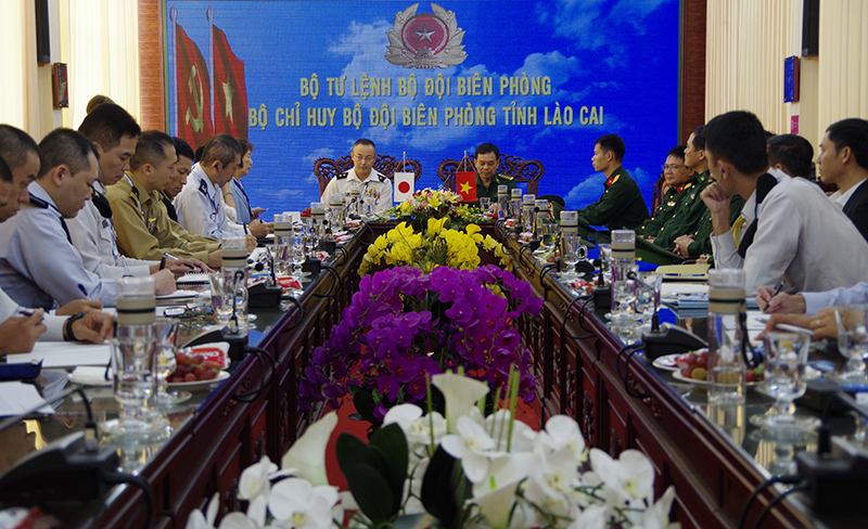 Đoàn công tác Bộ Quốc phòng Nhật Bản thăm BĐBP tỉnh Lào Cai