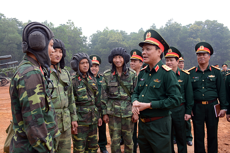 Bộ Tổng Tham mưu kiểm tra Trường Sĩ quan Tăng Thiết giáp