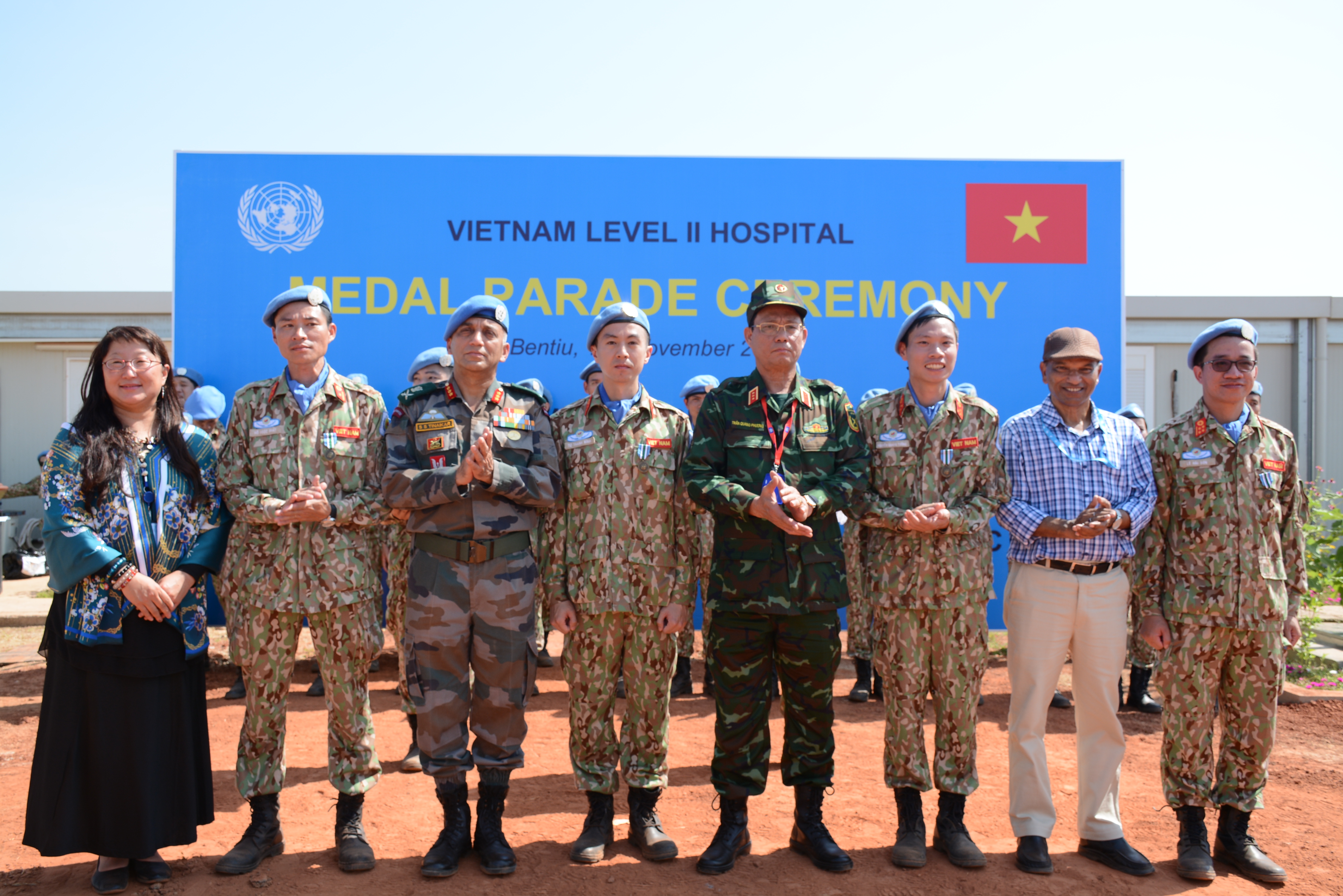 Bệnh viện Dã chiến cấp 2 số 1 của Việt Nam đón nhận Huy chương vì sự nghiệp Gìn giữ hòa bình Liên hợp quốc

