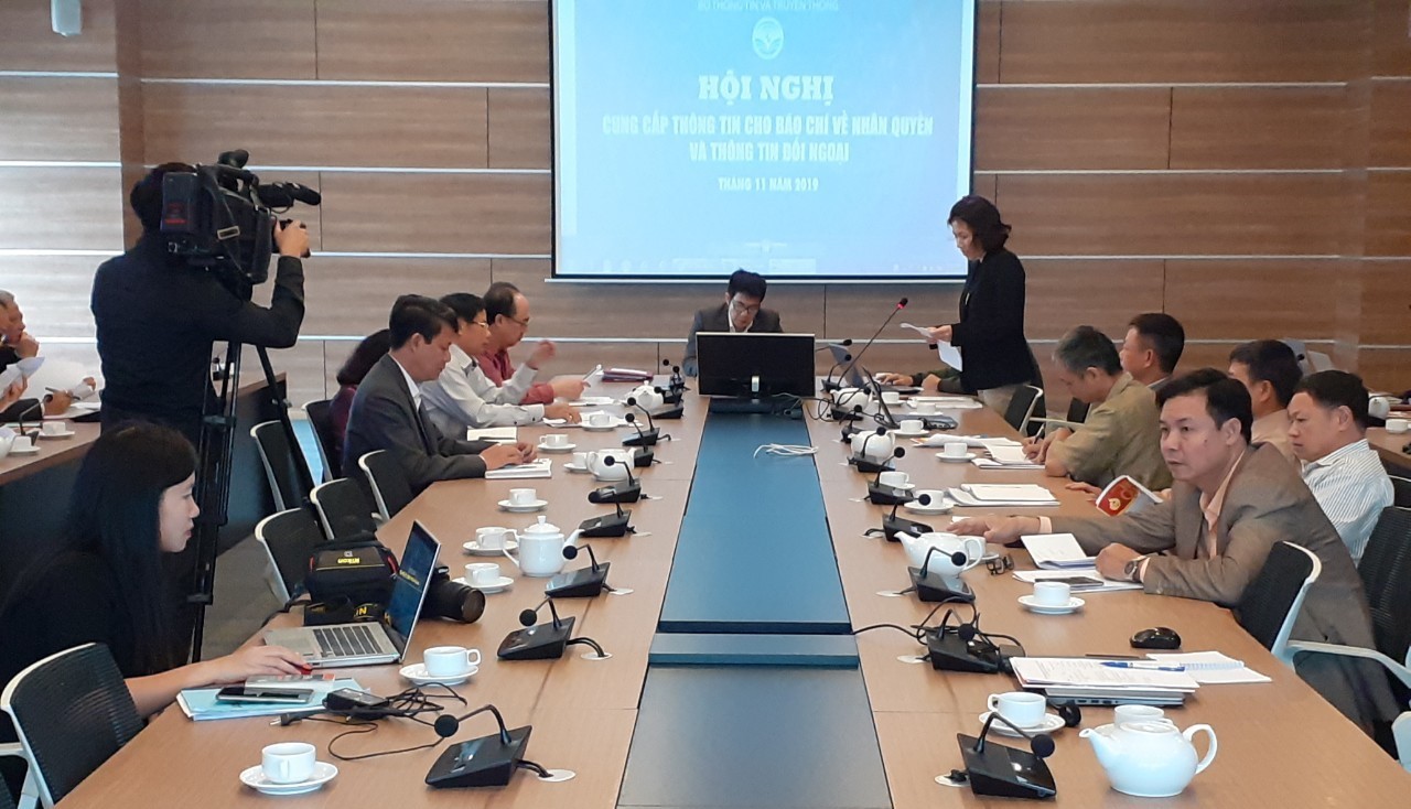 Hội nghị cung cấp thông tin cho báo chí về công tác nhân quyền và thông tin đối ngoại