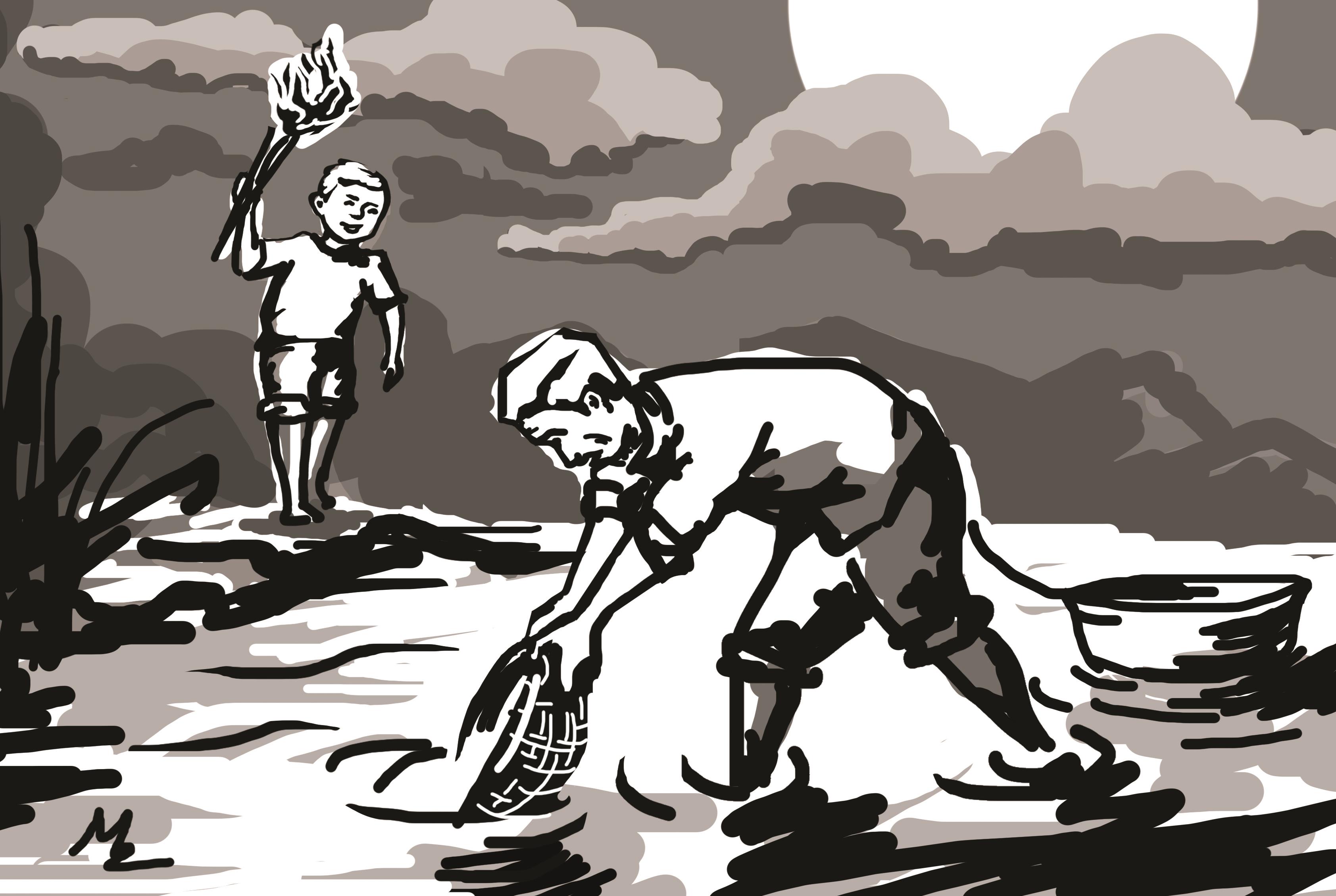 Bát cơm thì trắng, bát rươi thì đầy