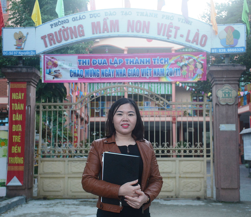 Hành động đẹp của cô giáo mầm non