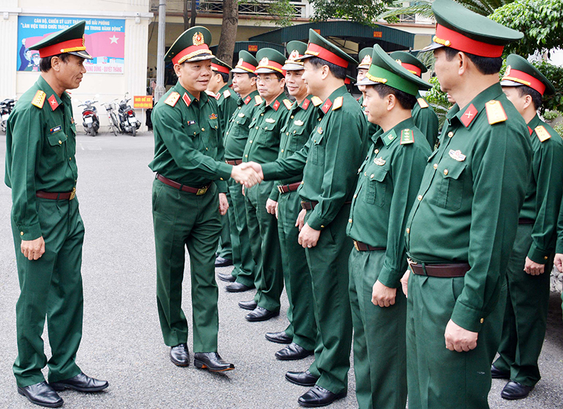 Kiểm tra công tác quân sự, quốc phòng địa phương tại Bộ CHQS TP Hải Phòng