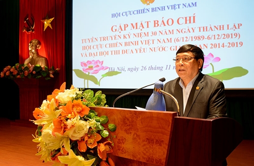 Lễ kỷ niệm 30 năm Ngày thành lập Hội CCB Việt Nam diễn ra ngày 3-12 tại Hà Nội