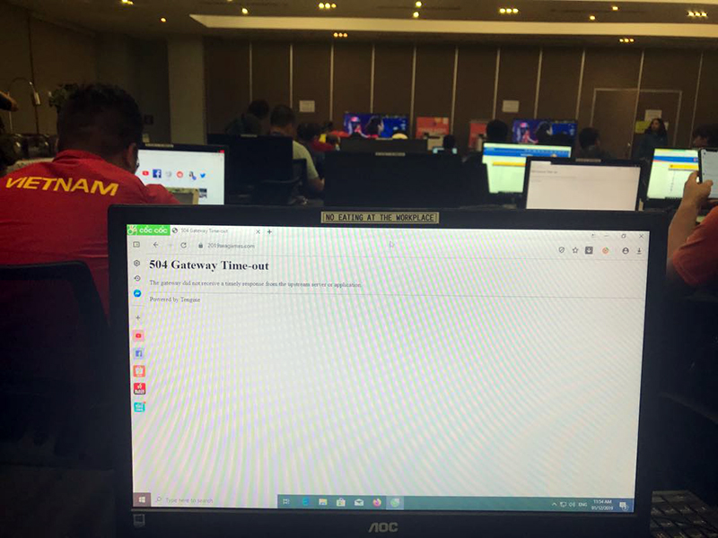 Website chính thức của SEA Games 30 vẫn… chưa “khai mạc”