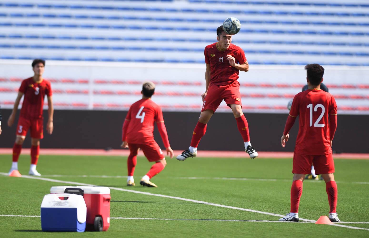 U22 Việt Nam chỉ có 6 cầu thủ tập trước trận gặp U22 Thái Lan