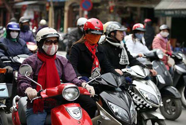 Nhiều vùng biển có gió Đông Bắc mạnh, miền Bắc trời  rét