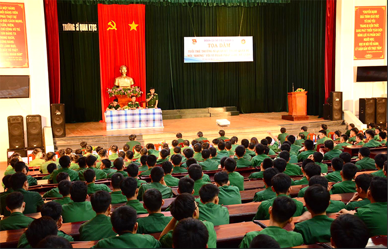 Tuổi trẻ Trường Sĩ quan Kỹ thuật Quân sự nói không với vi phạm pháp luật, kỷ luật