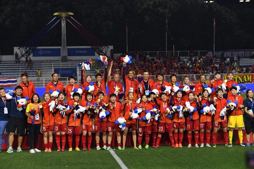 Đội tuyển nữ Việt Nam giành Huy chương Vàng SEA Games 30: Tuyệt vời những cô gái vàng