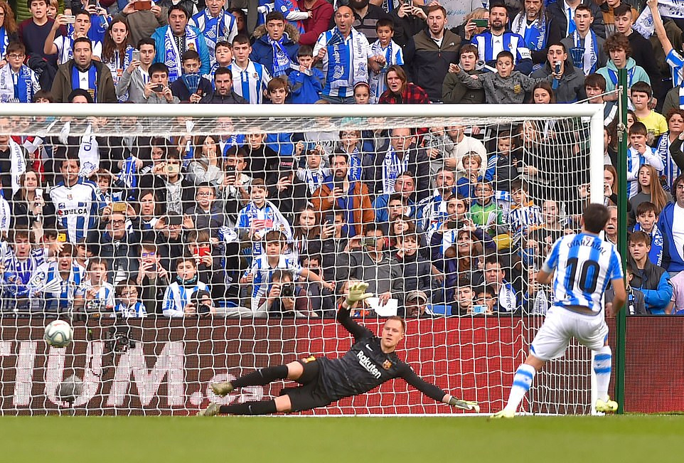 Vòng 17 La Liga: Sociedad xuất sắc cầm hòa Barca