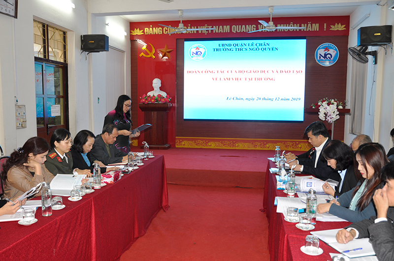 Bộ Giáo dục và Đào tạo khảo sát công tác bảo đảm môi trường văn hóa học đường