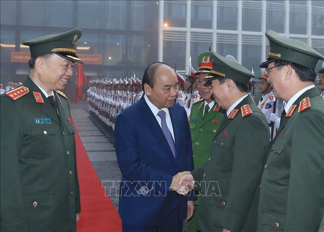 Thủ tướng Nguyễn Xuân Phúc dự và phát biểu chỉ đạo tại Hội nghị Công an toàn quốc lần thứ 75