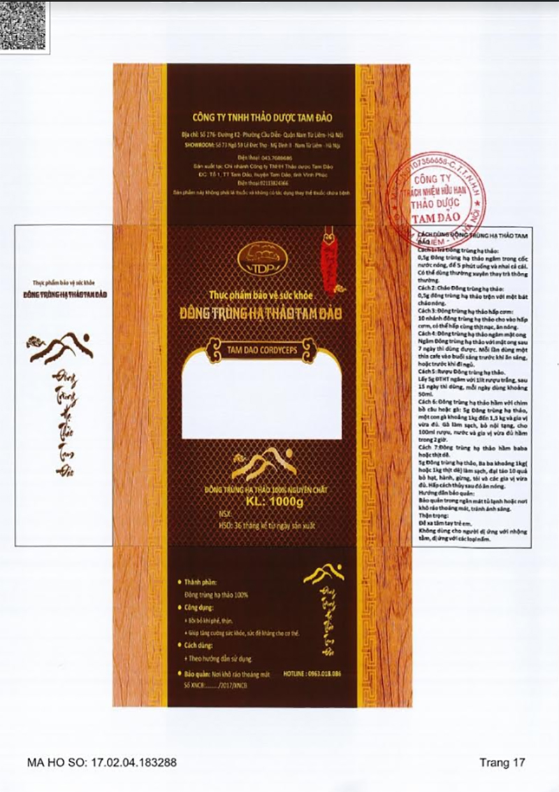 Đông trùng Hạ thảo Tam Đảo – Quà Tết sức khỏe từ thiên nhiên 