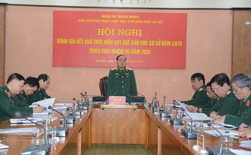 Ban chỉ đạo thực hiện Quy chế dân chủ cơ sở Quân ủy Trung ương triển khai nhiệm vụ năm 2020
