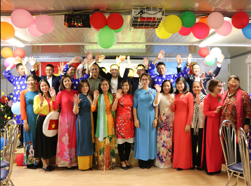 Chiến sĩ mũ nồi xanh Việt Nam đón Tết Nguyên đán ở Cộng hòa Nam Sudan

