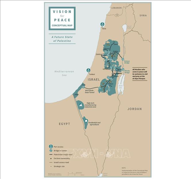 Tổng thống Mỹ công bố Kế hoạch Hòa bình Trung Đông