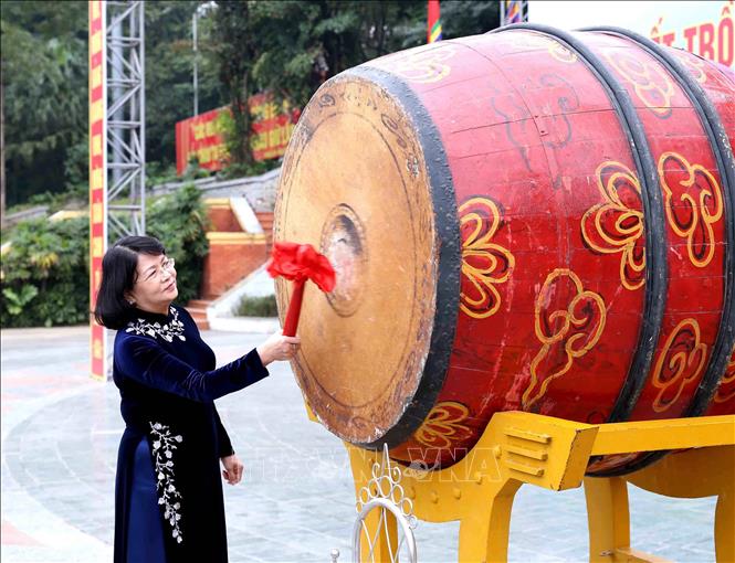 Phó chủ tịch nước Đặng Thị Ngọc Thịnh phát động Tết trồng cây tại Đền Hùng, Phú Thọ 