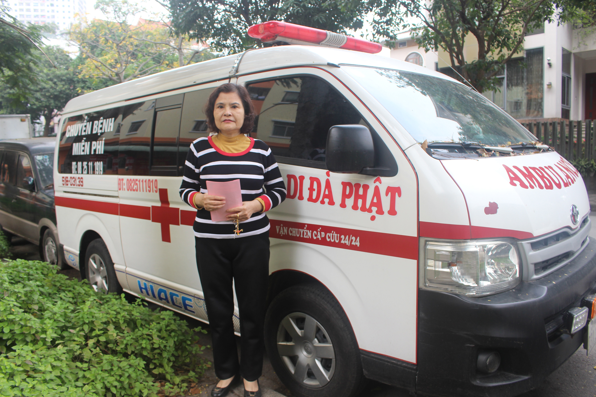 “Bà tiên” với những chuyến xe cấp cứu 0 đồng

