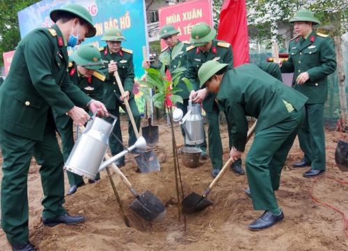 Bộ CHQS tỉnh Hải Dương phát động Tết trồng cây Xuân Canh Tý

