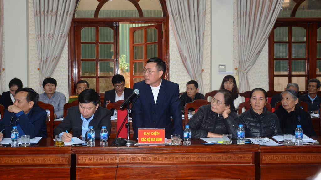 Thường trực Tỉnh ủy Điện Biên đối thoại với nhân dân về dự án đường 60m và hạ tầng kỹ thuật khung