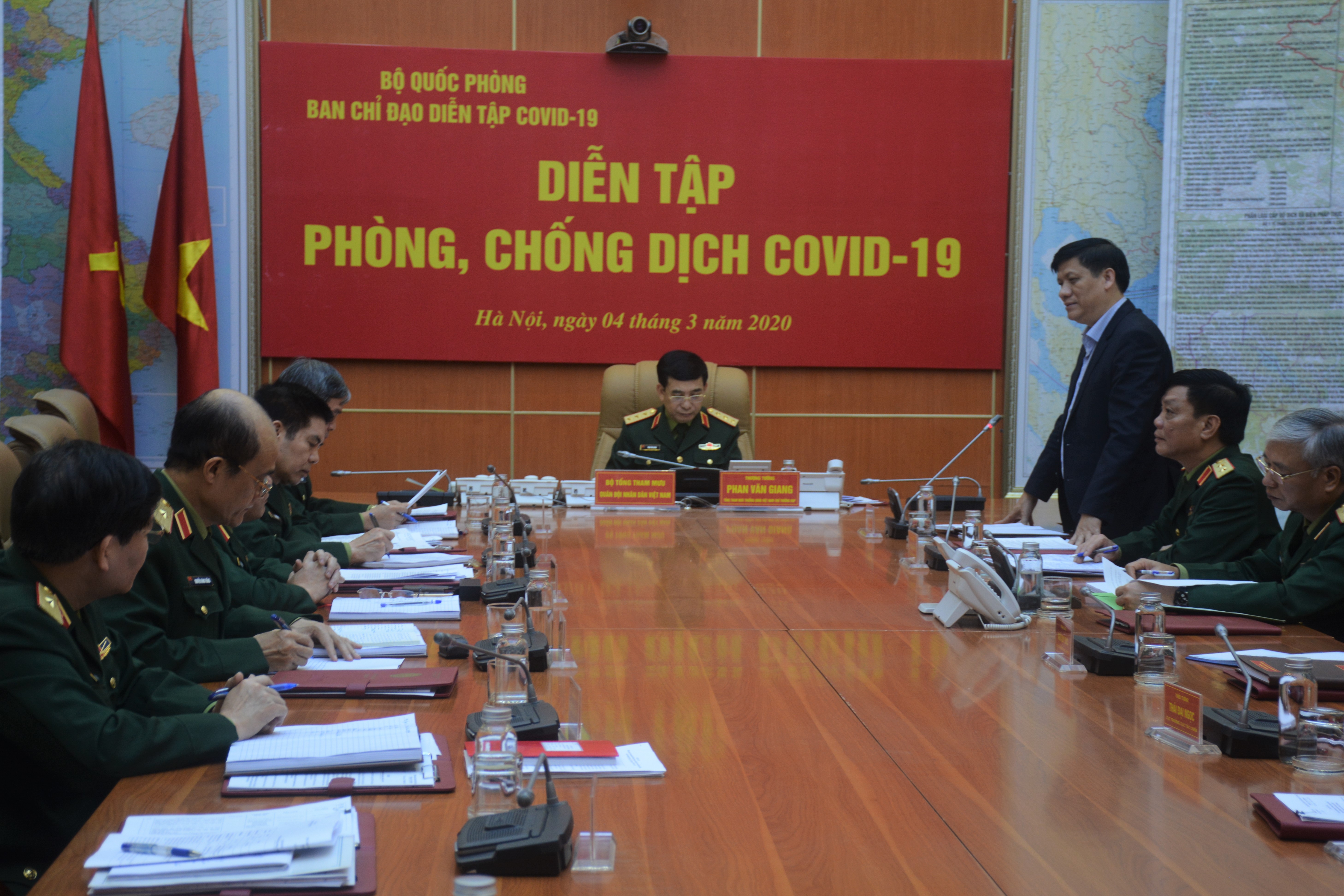 Bộ Quốc phòng tổ chức diễn tập phòng, chống dịch Covid-19