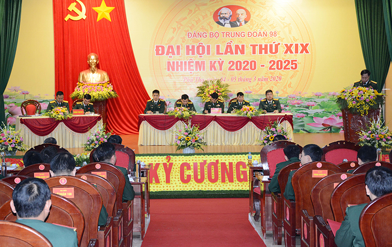 Đại hội Đảng bộ Trung đoàn 98 thành công tốt đẹp