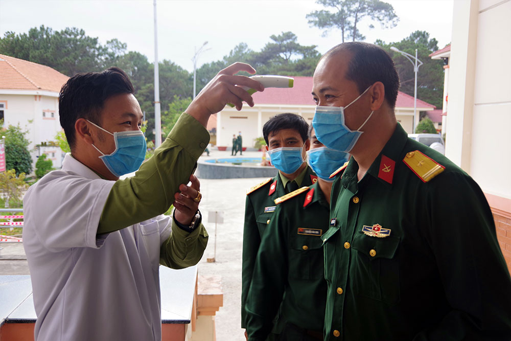 Lực lượng vũ trang tỉnh Lâm Đồng chủ động phòng, chống dịch Covid-19

