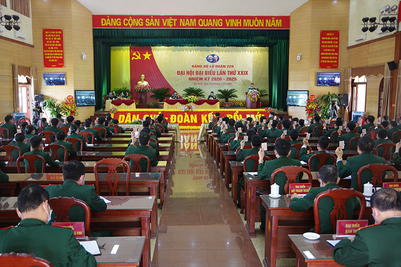 Đảng bộ Lữ đoàn 229 (Binh chủng Công binh) tổ chức Đại hội đại biểu lần thứ XXIX, nhiệm kỳ 2020-2025