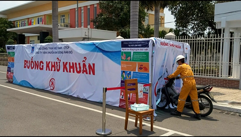 Công ty Vận chuyển Khí Đông Nam Bộ tích cực phòng, chống dịch Covid-19

