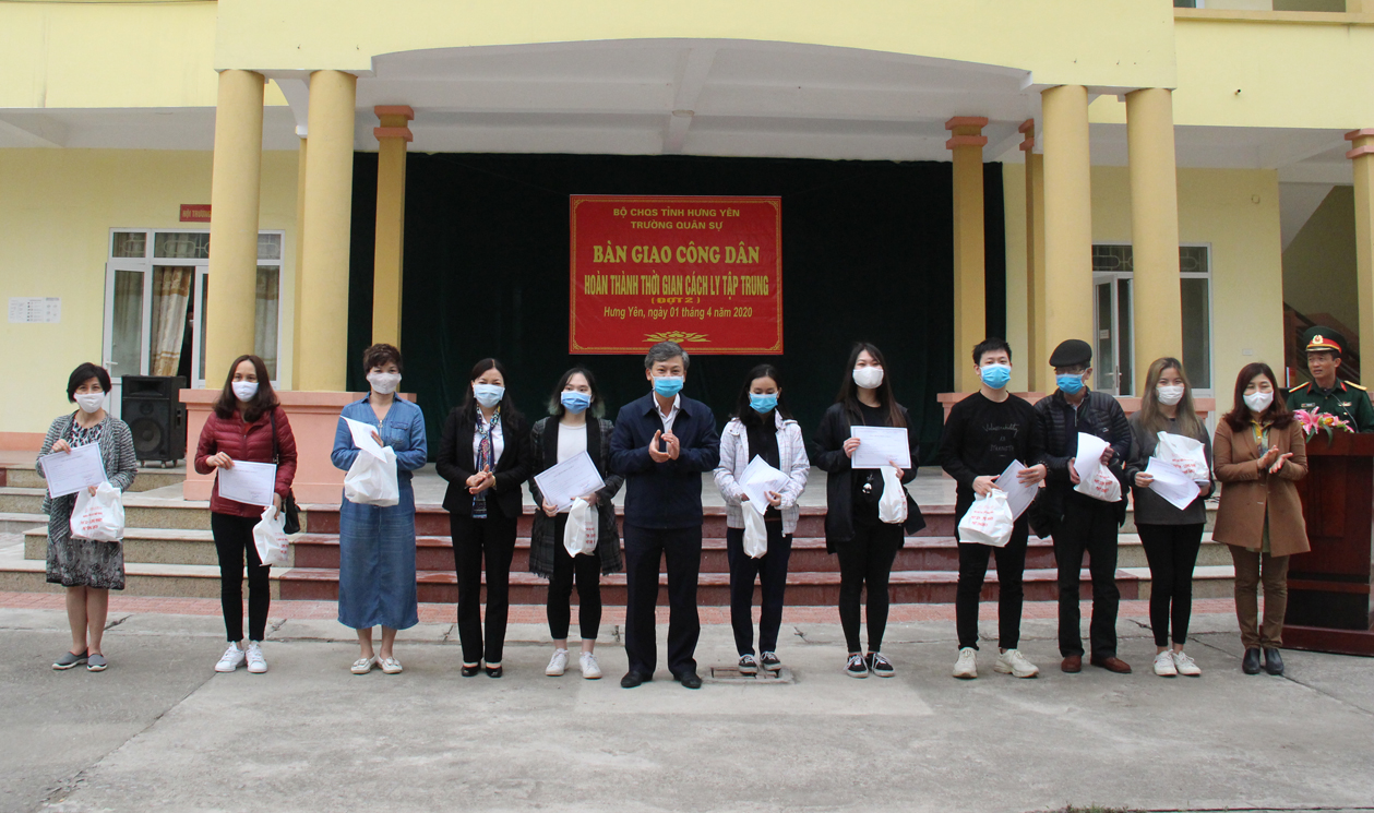 Niềm vui ngày hoàn thành cách ly


