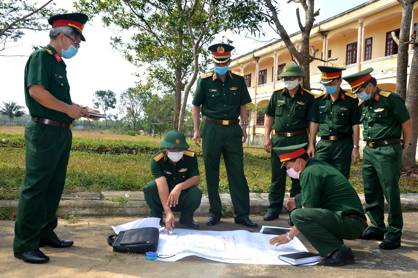 Quân khu 5 kiểm tra công tác chuẩn bị bệnh viện dã chiến số 3 tại Quảng Nam