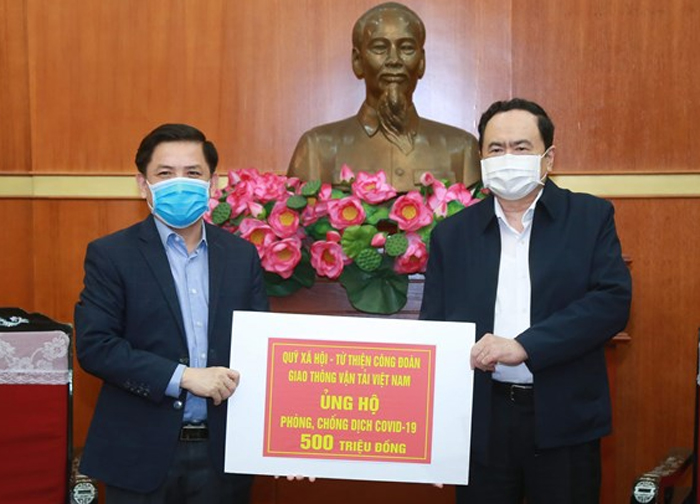 Bộ Giao thông Vận tải ủng hộ 500 triệu đồng phòng, chống Covid-19