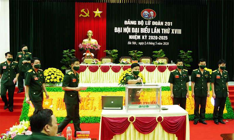 Đảng bộ Lữ đoàn 201 tổ chức thành công Đại hội đại biểu lần thứ XVIII, nhiệm kỳ 2020-2025

