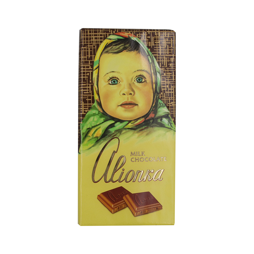 Cô bé đại diện trên bao bì thanh chocolate Alionka huyền thoại của Nga là ai?

