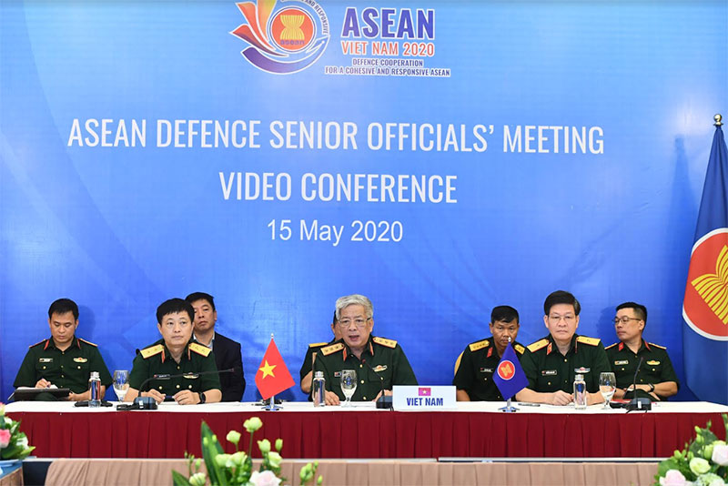 Khai mạc Hội nghị trực tuyến Quan chức Quốc phòng cấp cao ASEAN

