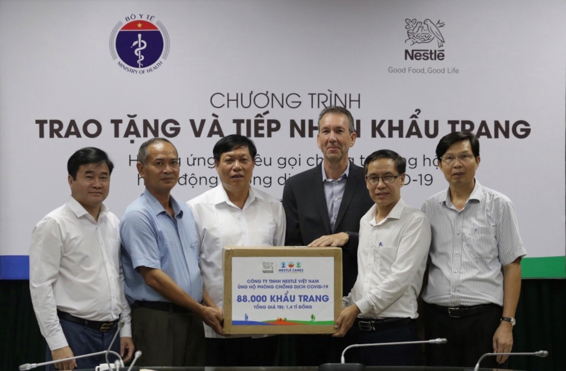 Ủng hộ Bộ Y tế 88.000 khẩu trang cho hoạt động chống dịch bệnh Covid-19