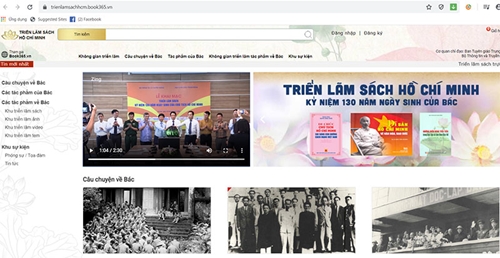 Khai mạc triển lãm sách online kỷ niệm 130 năm Ngày sinh Chủ tịch Hồ Chí Minh