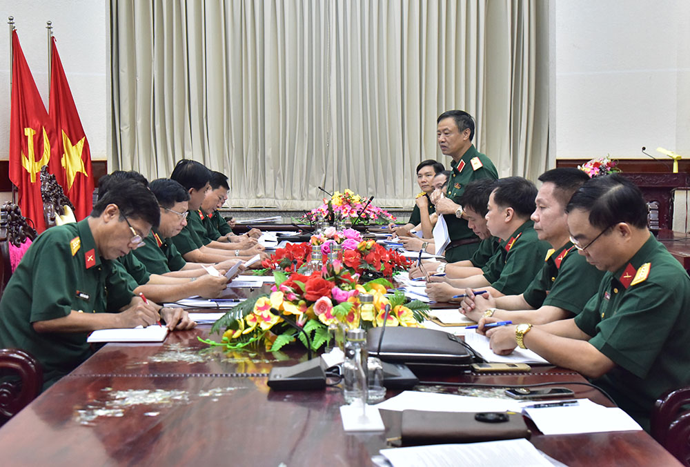 Cục Khoa học Quân sự làm việc tại Bộ tư lệnh Quân khu 9