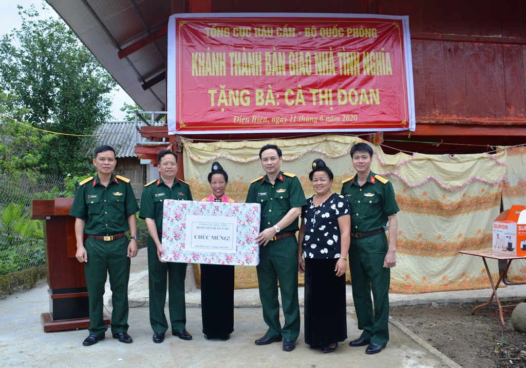 Bệnh viện Quân y 105: Khánh thành, bàn giao nhà tình nghĩa ở Điện Biên