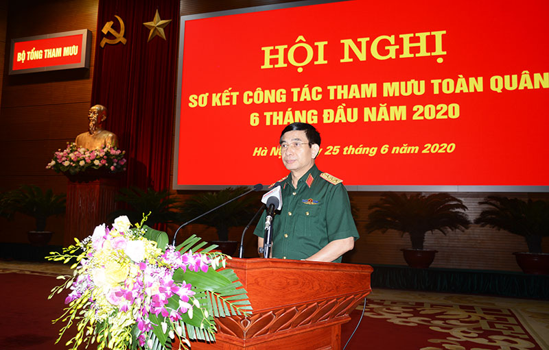 Bộ Tổng Tham mưu sơ kết công tác tham mưu toàn quân 6 tháng đầu năm 2020