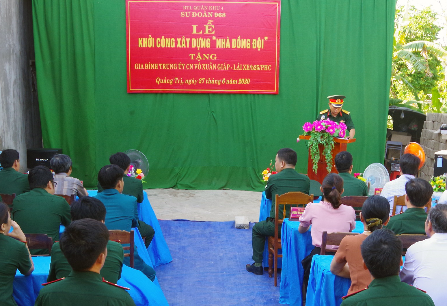 Sư đoàn 968 (Quân khu 4) khởi công xây dựng “Nhà đồng đội” năm 2020