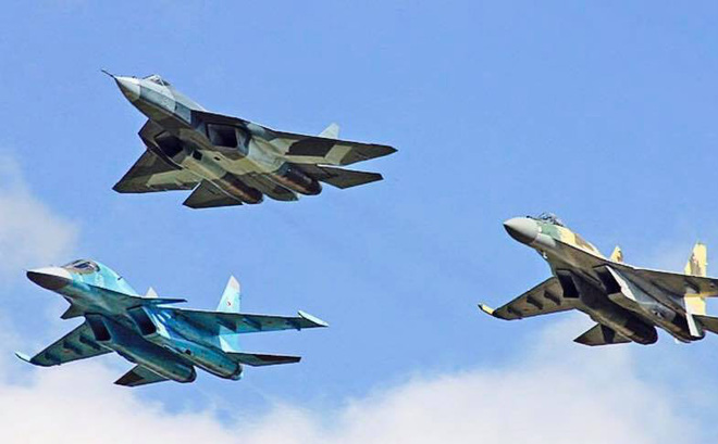 Nga thử nghiệm chiến thuật tác chiến phối hợp giữa máy bay Su-57 và Su-35

