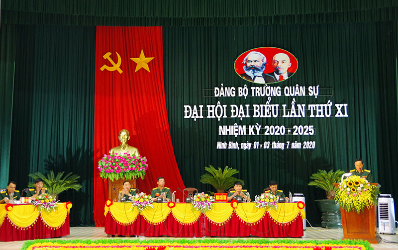 Đảng bộ Trường Quân sự Quân đoàn 1 tổ chức Đại hội đại biểu lần thứ XI, nhiệm kỳ 2020-2025

