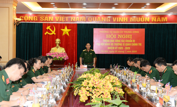 Thường vụ Quân ủy Trung ương thông qua công tác chuẩn bị Đại hội Đảng bộ Trường Sĩ quan Chính trị