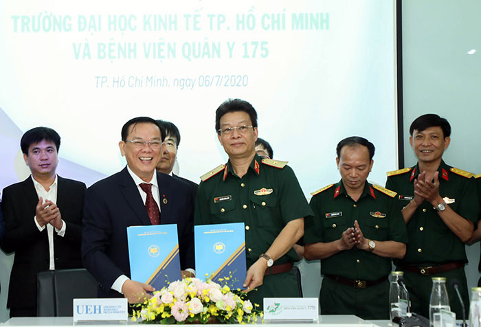Bệnh viện Quân y 175 (Bộ Quốc phòng) và Trường Đại học Kinh tế TP Hồ Chí Minh ký kết hợp tác toàn diện 