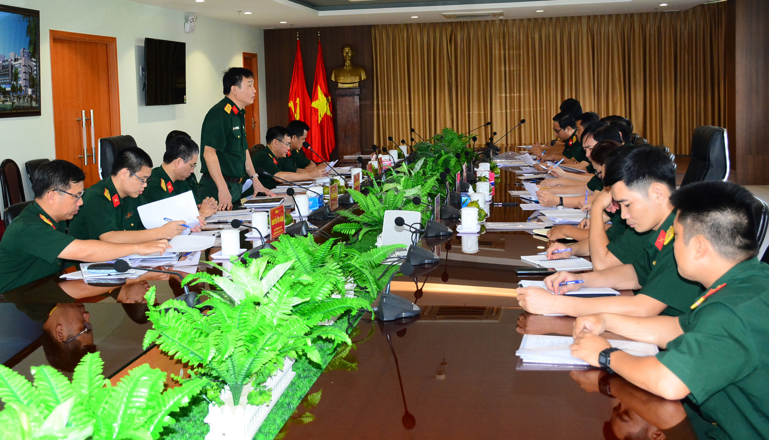 Cục Gìn giữ hòa bình Việt Nam kiểm tra về công tác huấn luyện cho Bệnh viện Dã chiến cấp 2 số 3