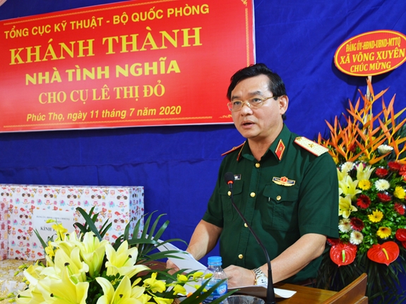 Tổng cục Kỹ thuật khánh thành nhà tình nghĩa tặng đối tượng chính sách