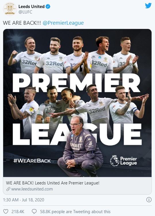 Leeds United trở lại Premier League sau 16 năm